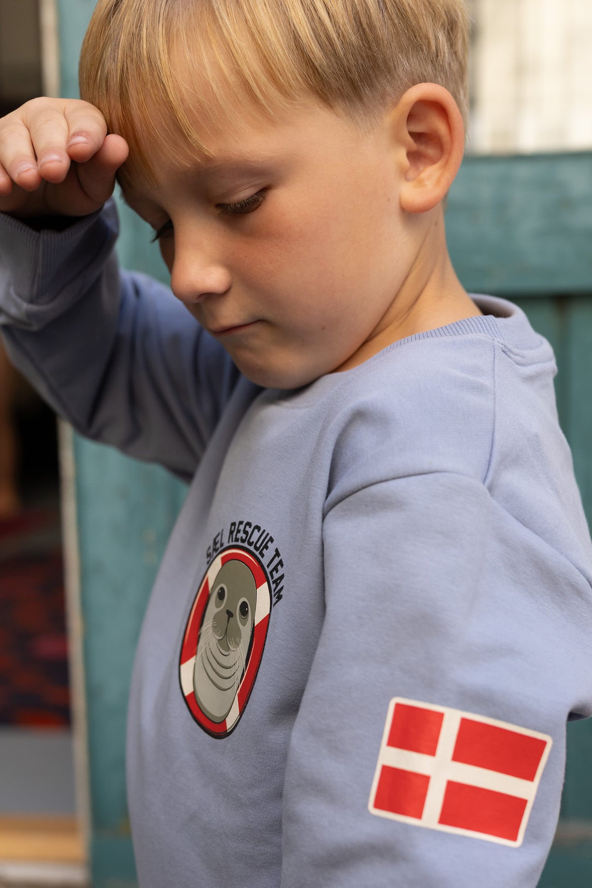 Lækker sweatshirt til børn med print af sæl