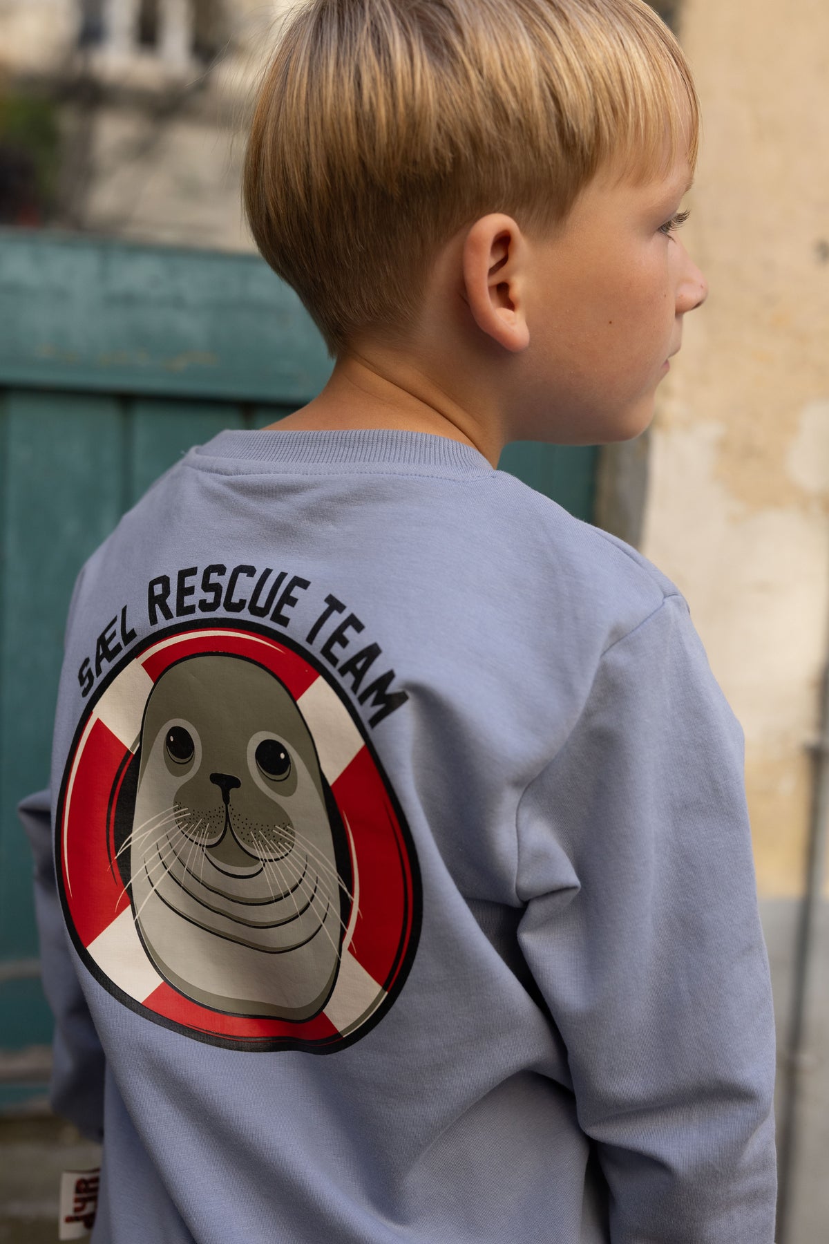Lækker sweatshirt til børn med print af sæl