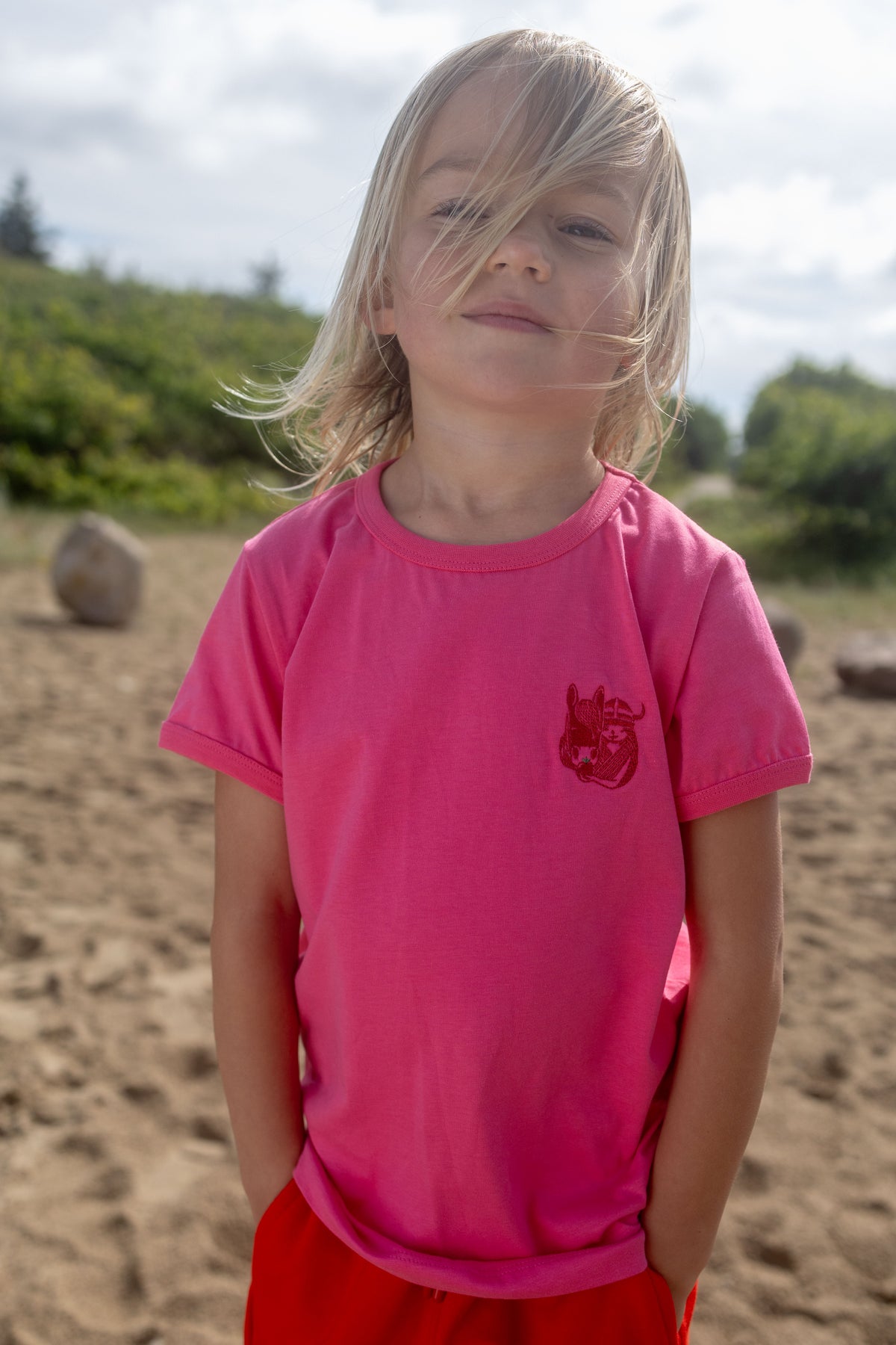 ESS - Danebasic Ivalu Tee Spicy Pink EMBY IDUNN