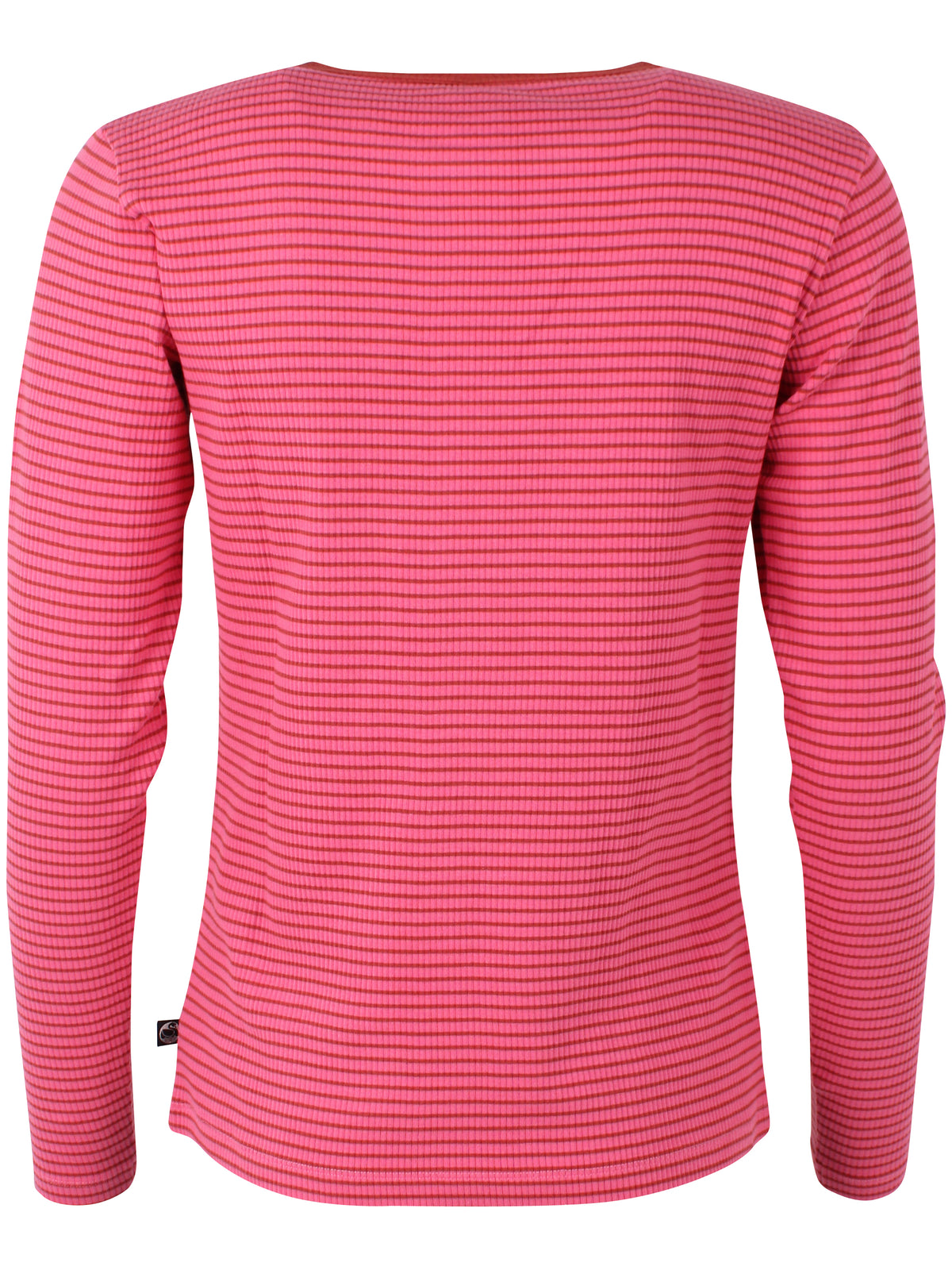ESS - Danepartner LS Ribbing Tee Soft Cherry/Chili