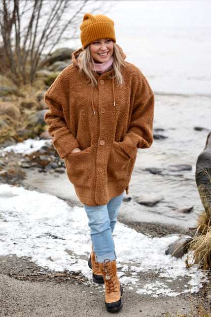 Danewillow Fleece Jacket Tobacco