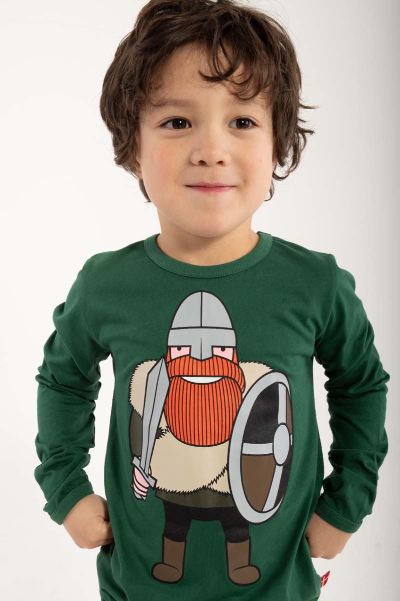 Bluse til børn med viking