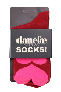Dane3D Ladies Socks Red HEART