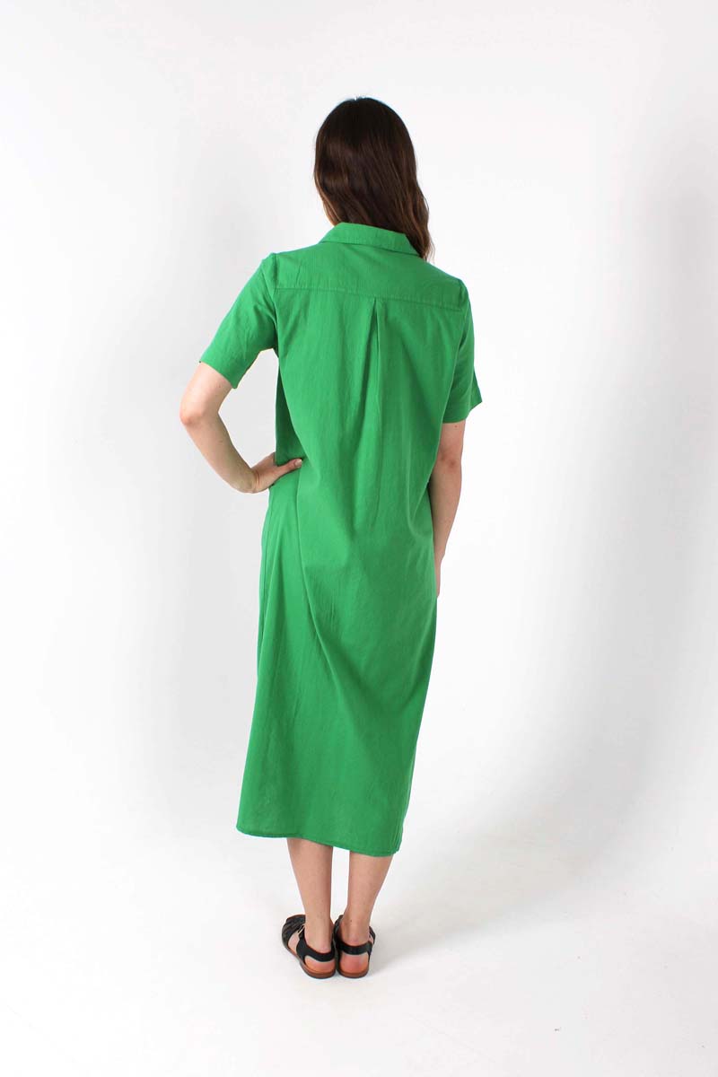 Danepippi SS Seersucker Dress Green