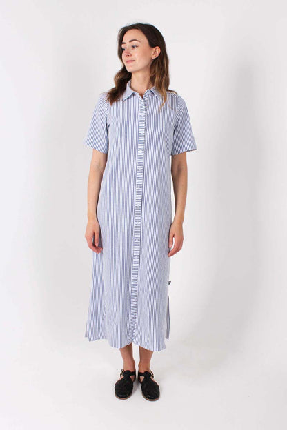 Danepippi SS Searsucker Dress Navy/Chalk