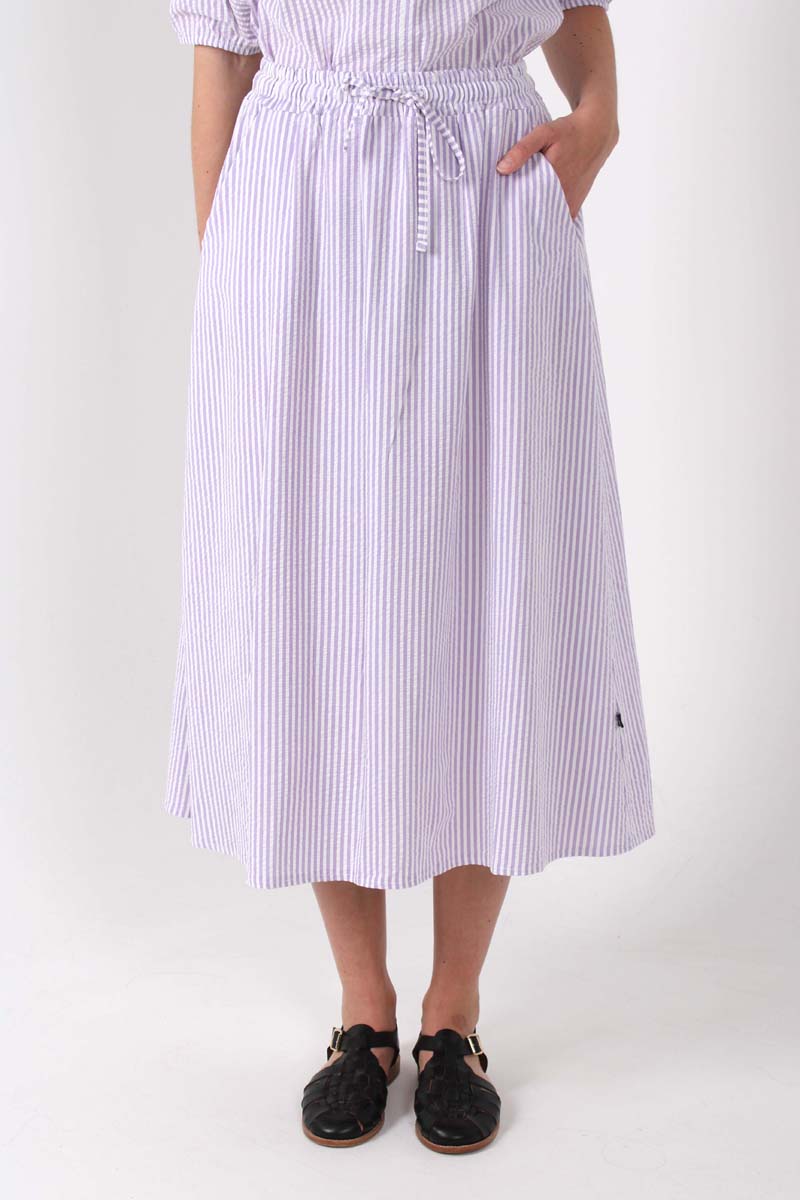 Danespresso Seersucker Skirt Lavender/Chalk