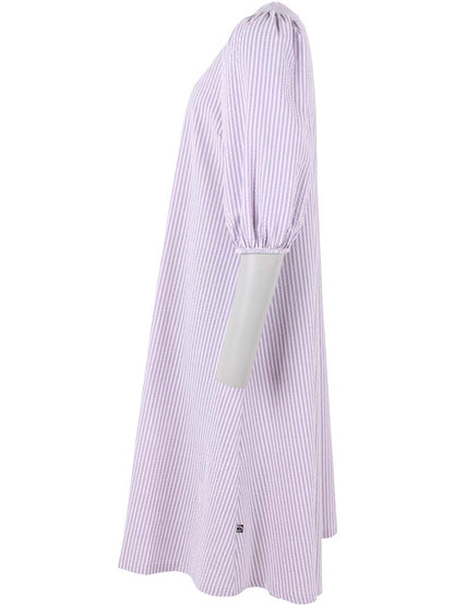 Daniris Seersucker Dress Lavender/Chalk
