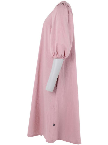 Daniris Seersucker Dress Cold Rose