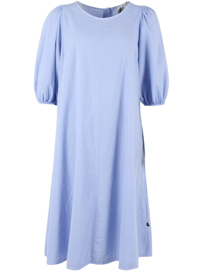 Daniris Seersucker Kleid Eisblau