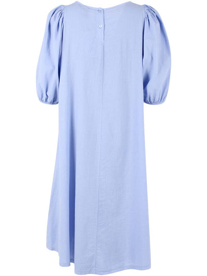 Daniris Seersucker Kleid Eisblau