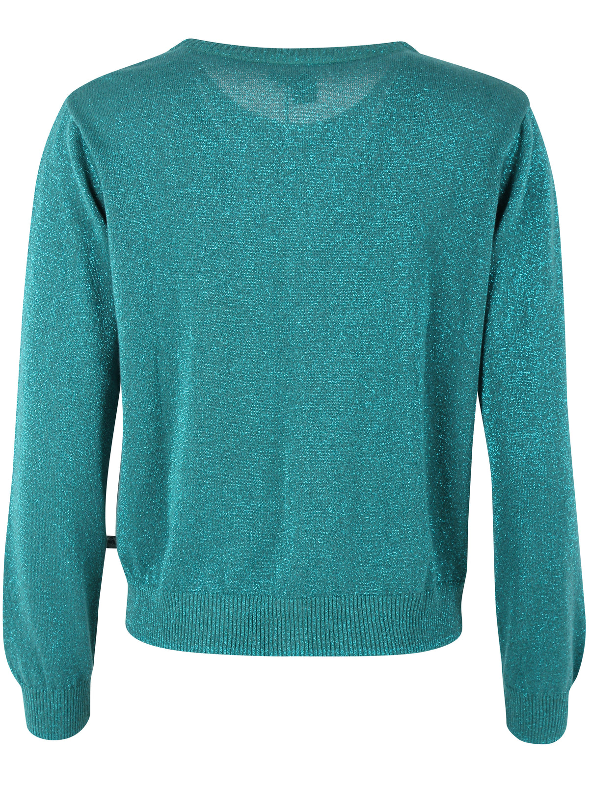 Fin cardigan med glitter i blågrøn nuance til kvinder