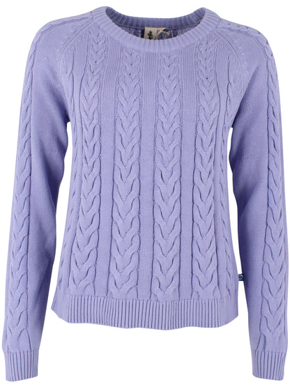 Danetwister Cable Sweater Purple