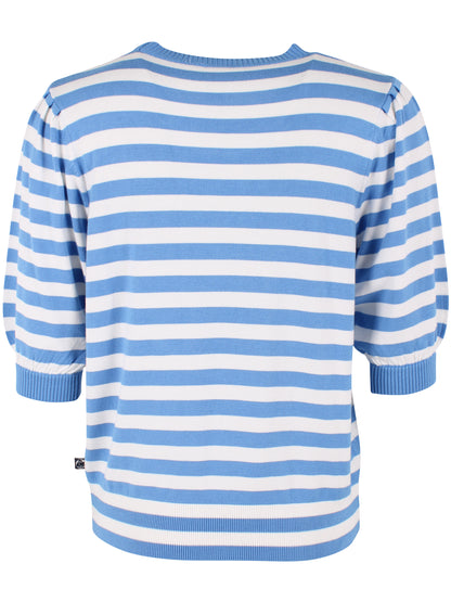 Daneapertif Viscose Tee Waterblue/Chalk