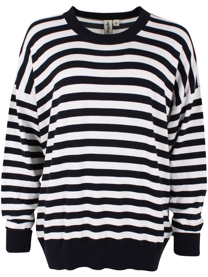 Danechill Viscose Sweater Dk Navy/Chalk