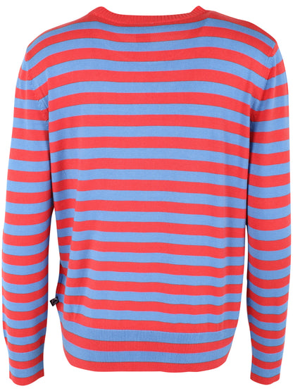 Danedinner Viscose Sweater Waterblue/Summer Red