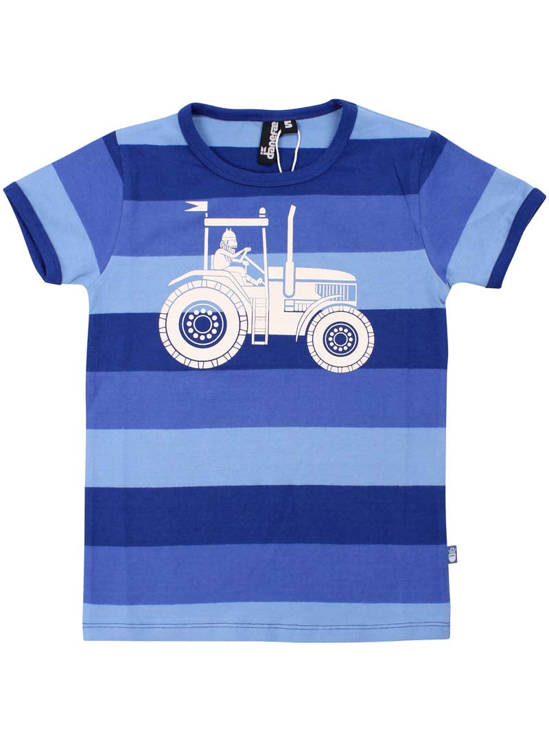 T-shirt til børn med viking og traktor