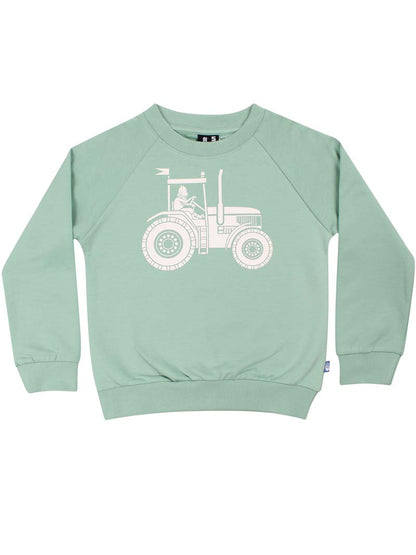 Sweater til børn med traktor og viking