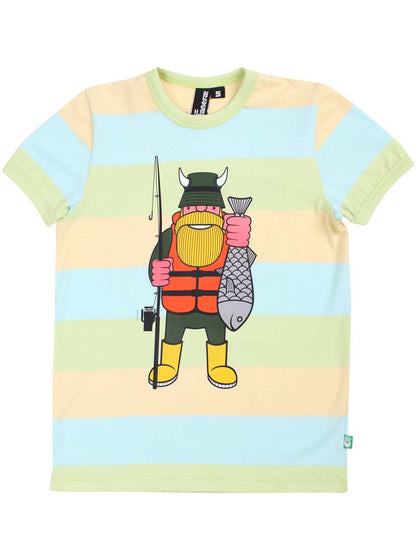t-shirt med fisker viking