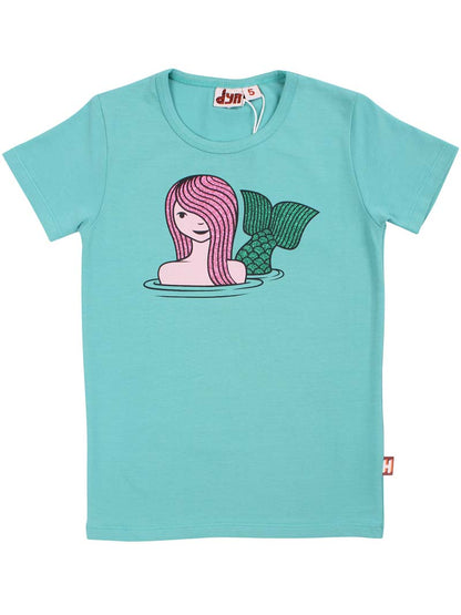 T-shirt til børn med havfrue
