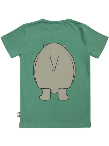 Børne t-shirt med flodhest