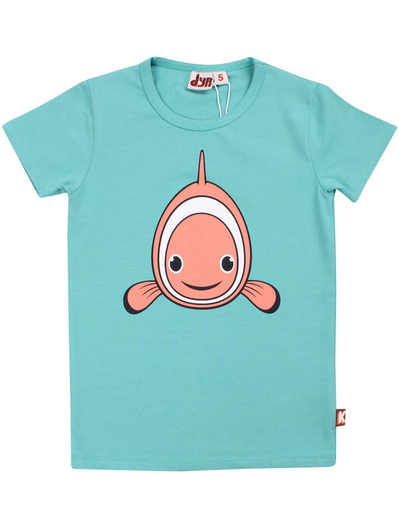 T-shirt til børn med klovnefisk