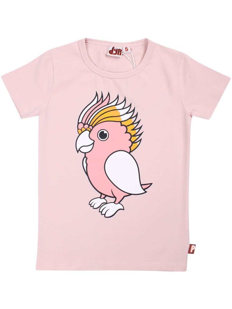 T-shirt til børn med papegøje