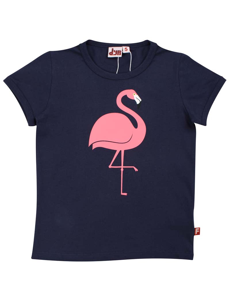 T-shirt til børn med flamingo 