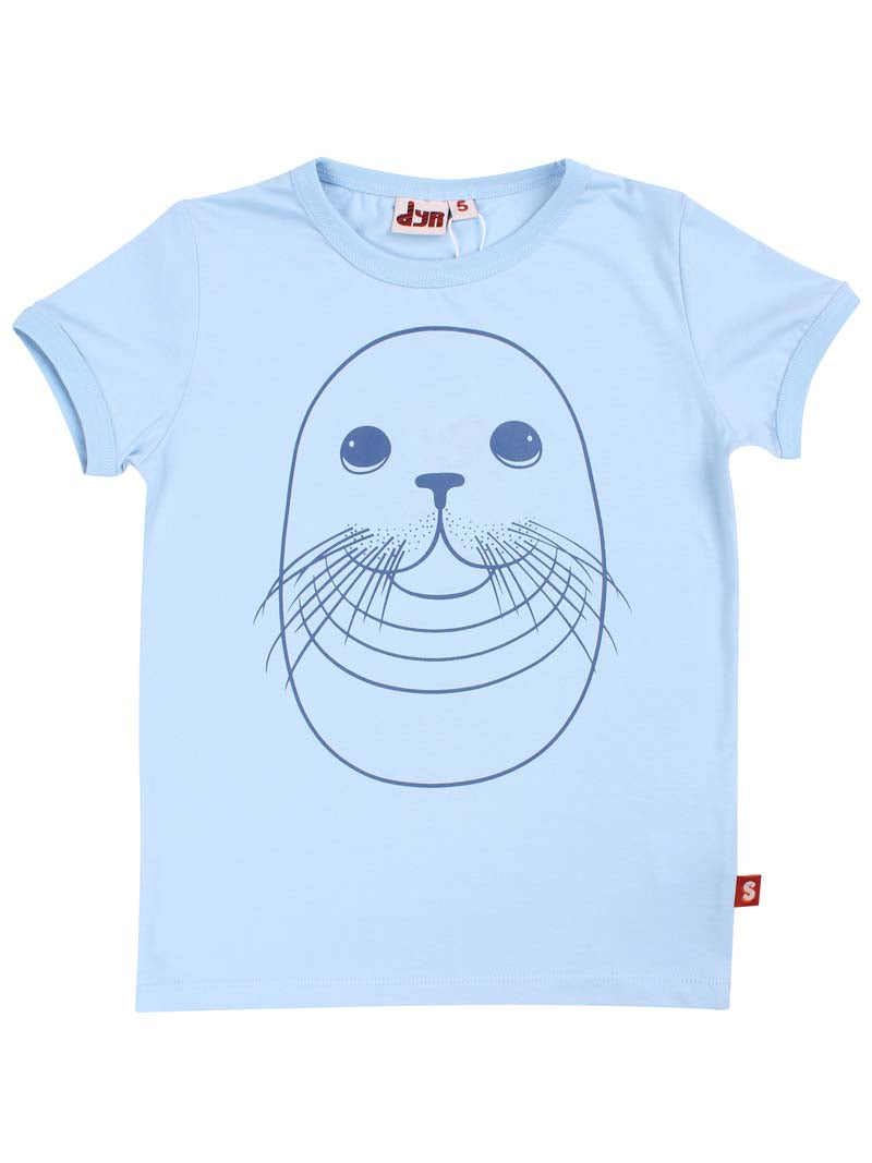 t-shirt til børn med en sæl