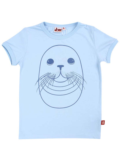 t-shirt til børn med en sæl