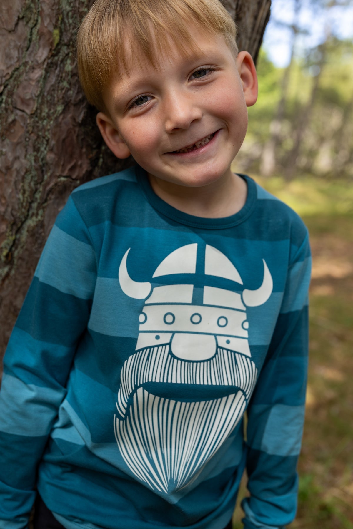 Bluse til børn med viking