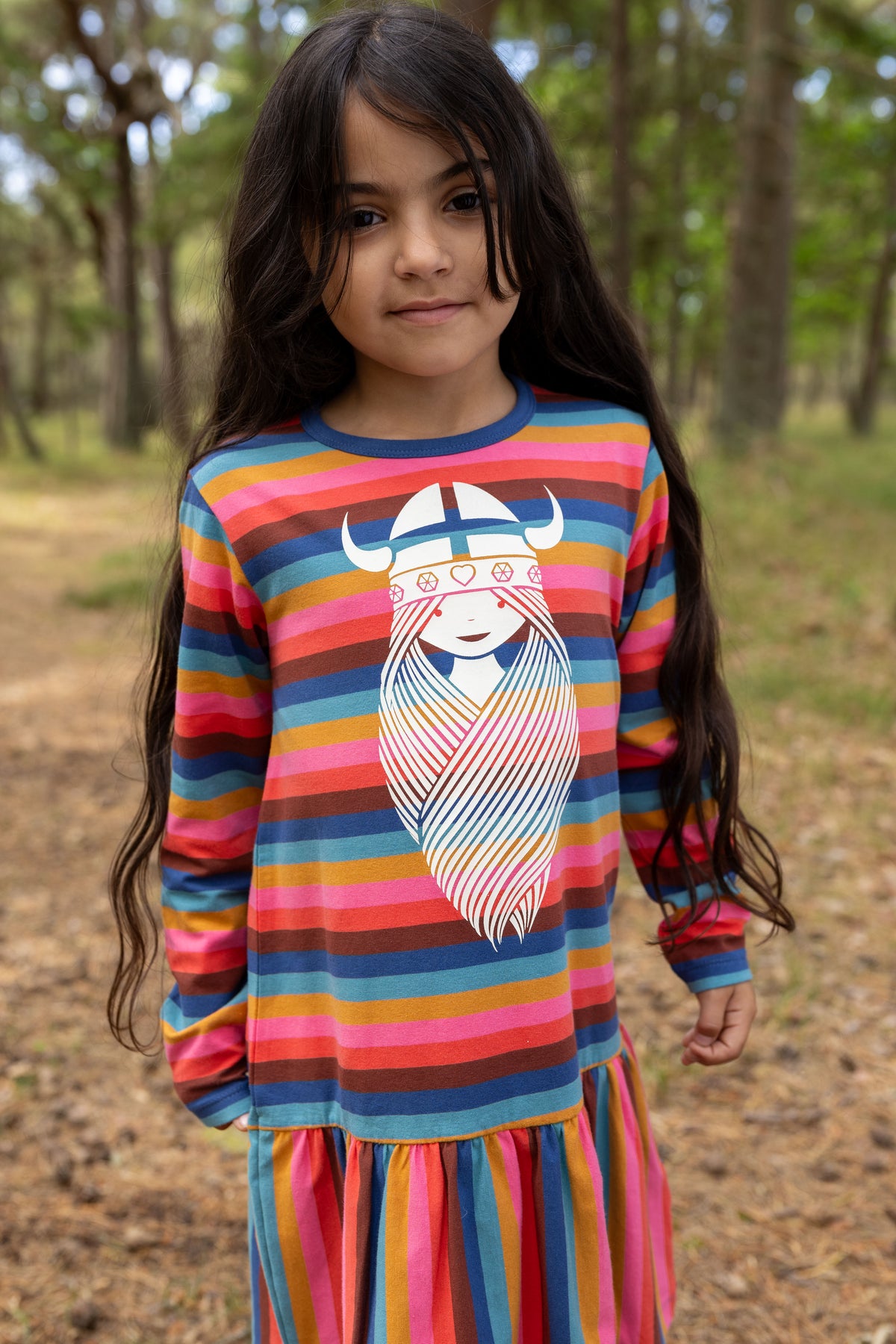 Danesehorse Cotton Dress Borealis FREJA