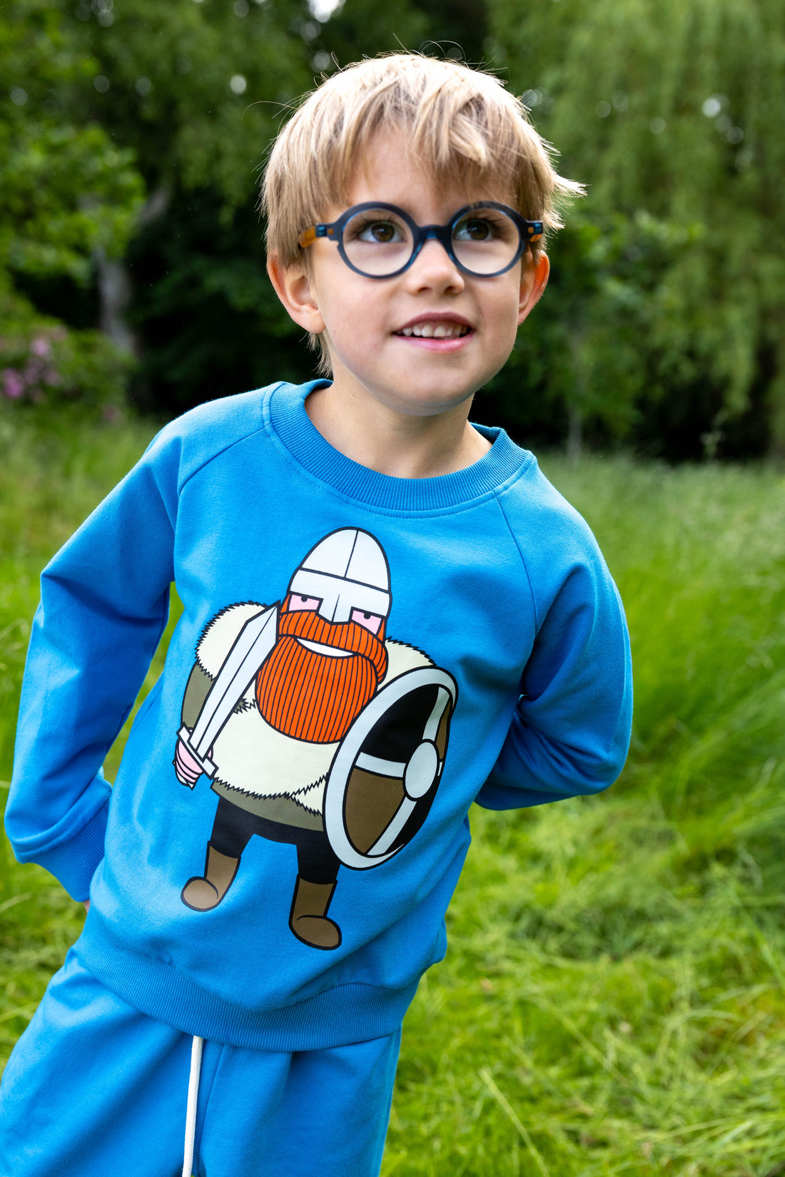 Sweater med viking til børn