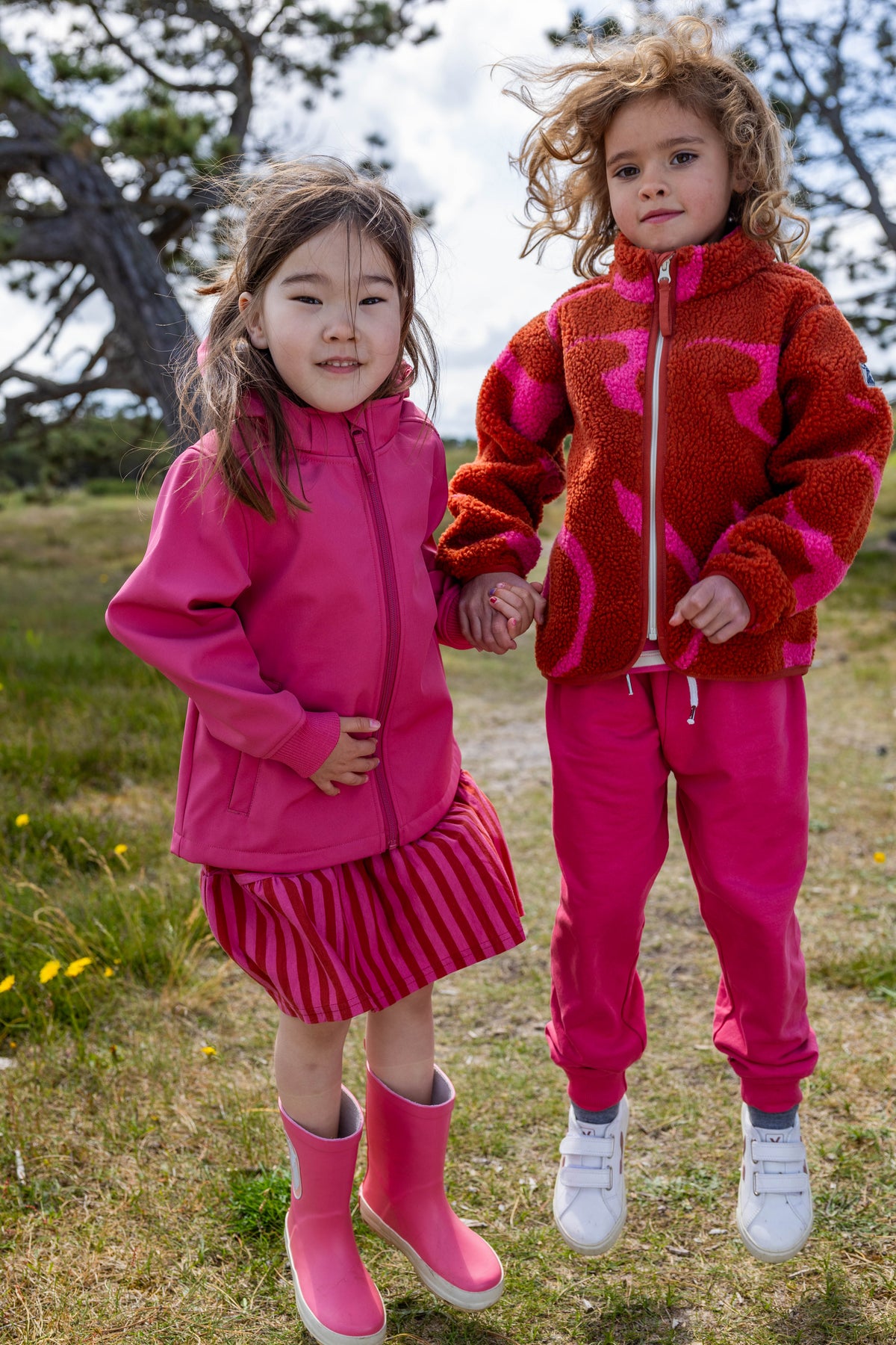 Danetumling Fleece Zip-Up Chili/Soft Cherry TROPS