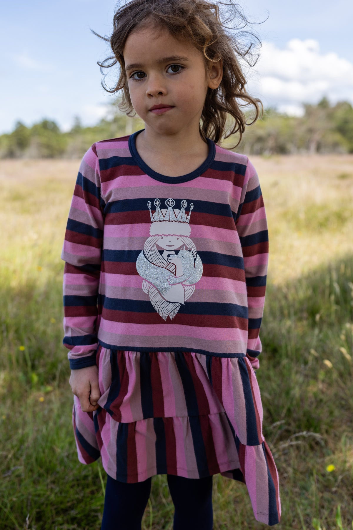 Kjole til børn med prinsesse