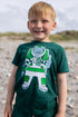 Grøn t-shirt med viking.