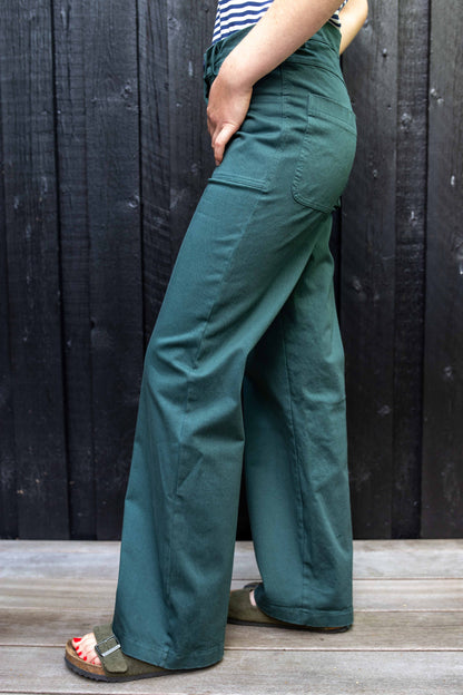 Danedaisy Stretch Twill Pants Dk Forest