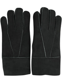 No Waste Sheepskin Finger Gloves Blackish Green