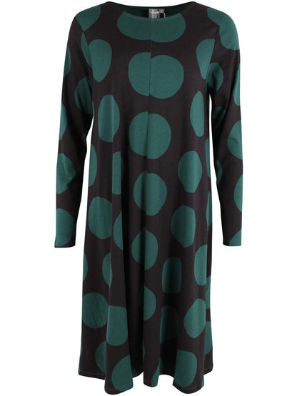 ORGANIC - Danalberte LS Interlock Dress Black DREAMYDOTS