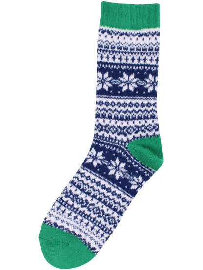 Pied Pied Cozy Socks Green/Navy