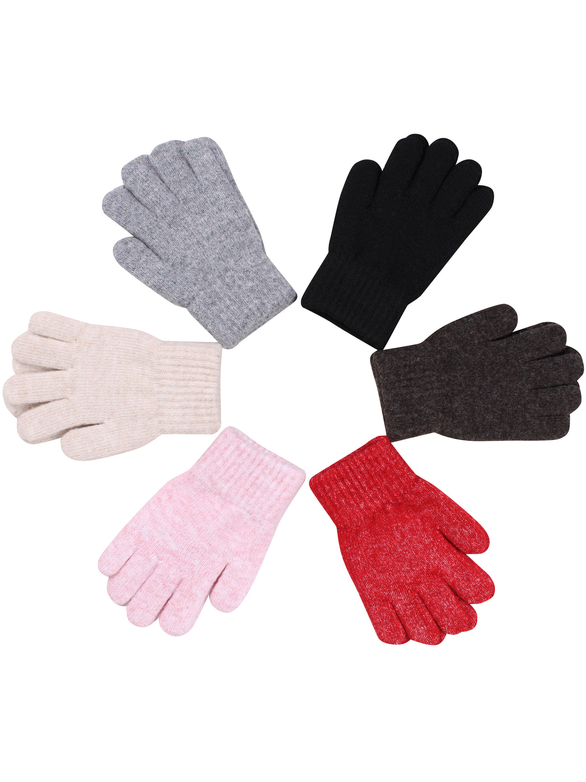 Pied Pied Cute Kids Gloves Warm Grey