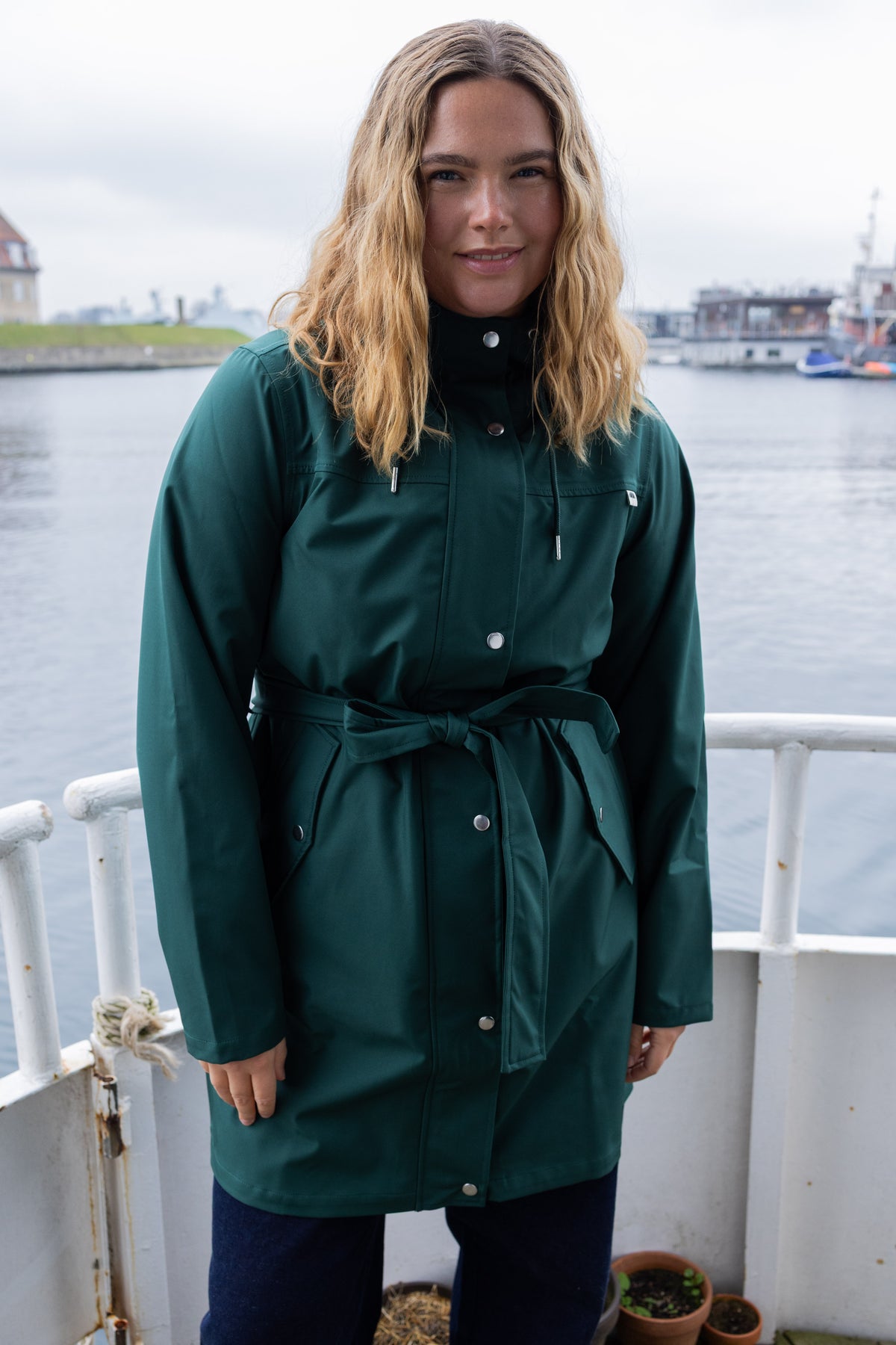 Danerainlover Raincoat Deep Forest