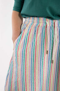 Danespresso Seersucker Skirt Multistripe