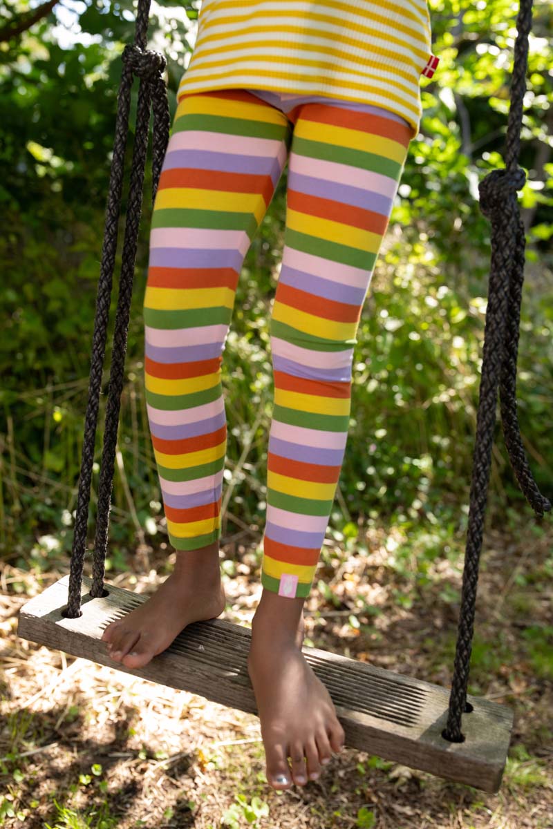 leggings til børn med striber 