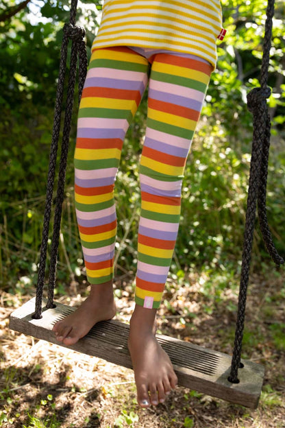 leggings til børn med striber 