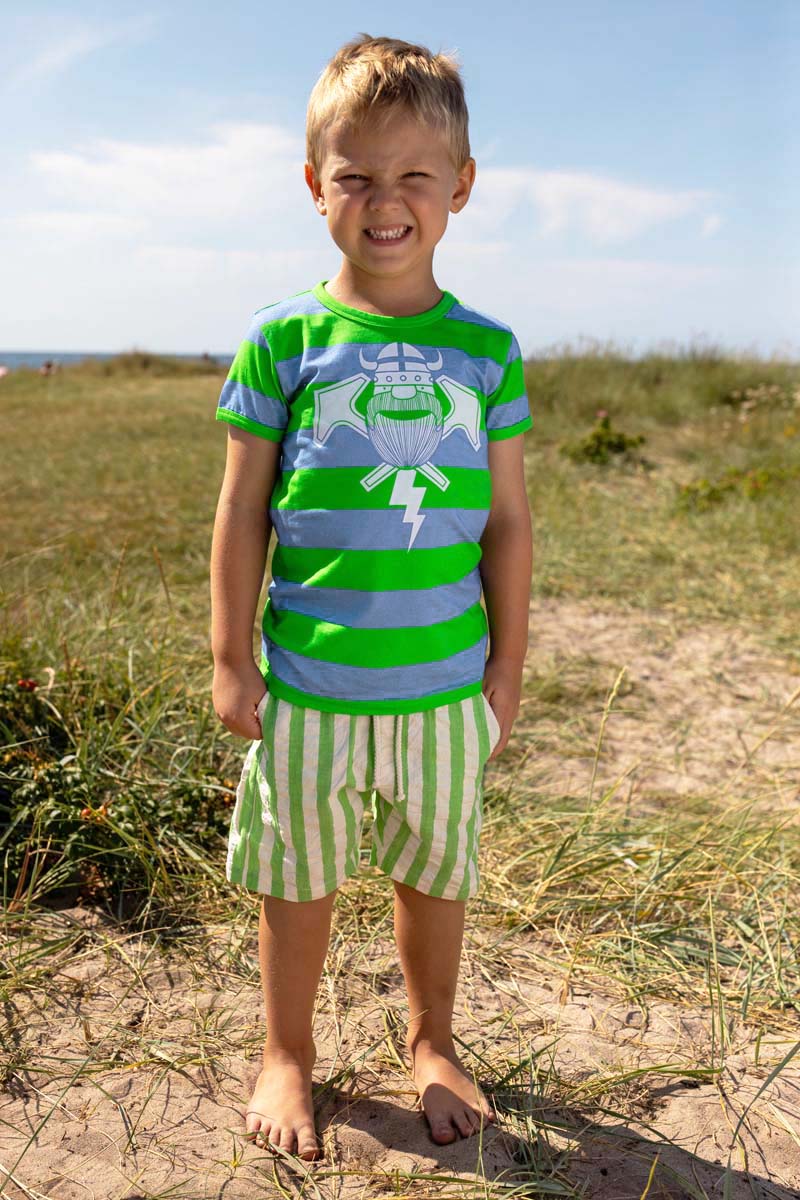 T-shirt med viking til børn