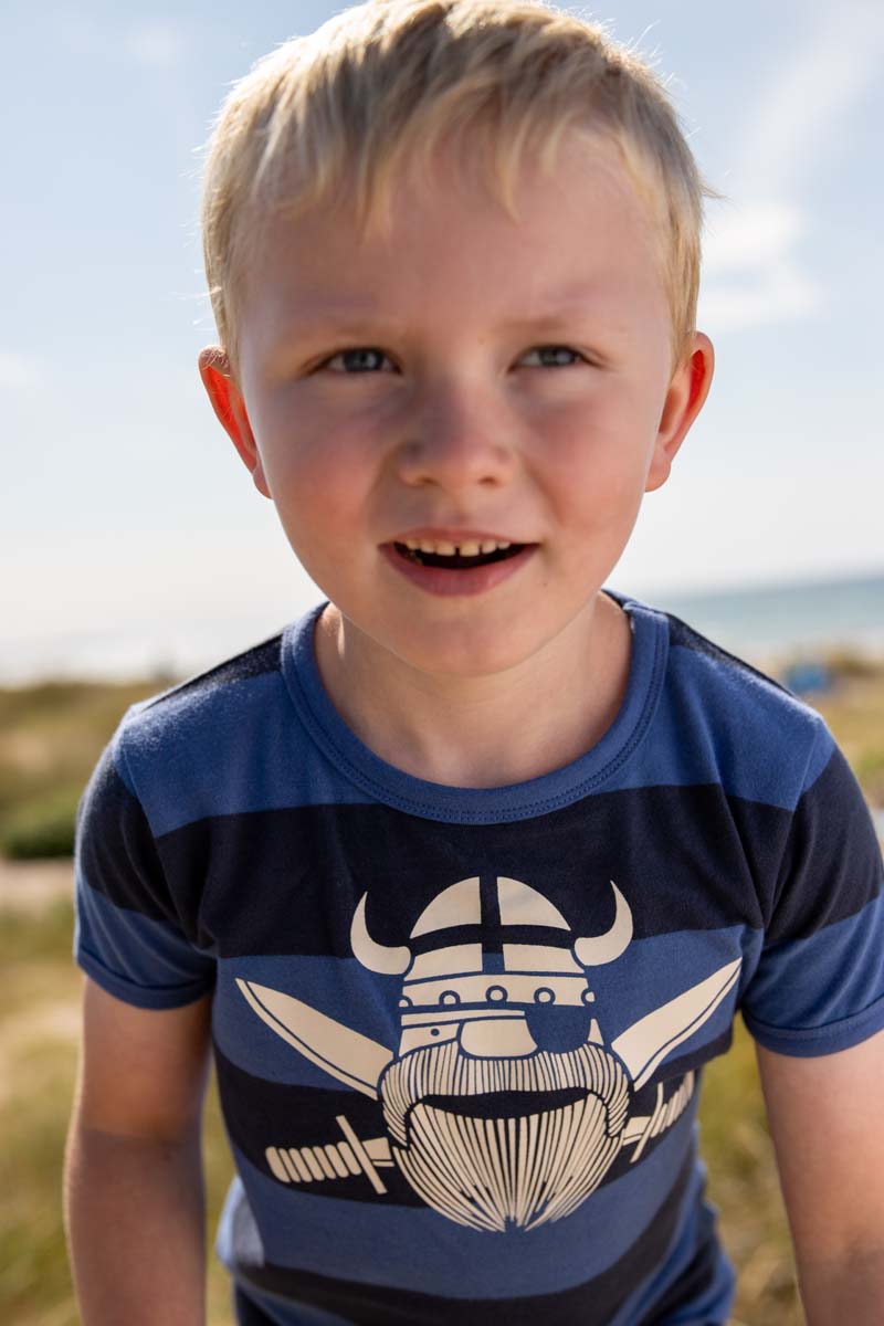 Bluse til børn med viking pirat