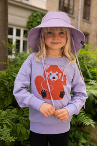 Dyrbellow Sweat Purple PEACE ROED PANDA