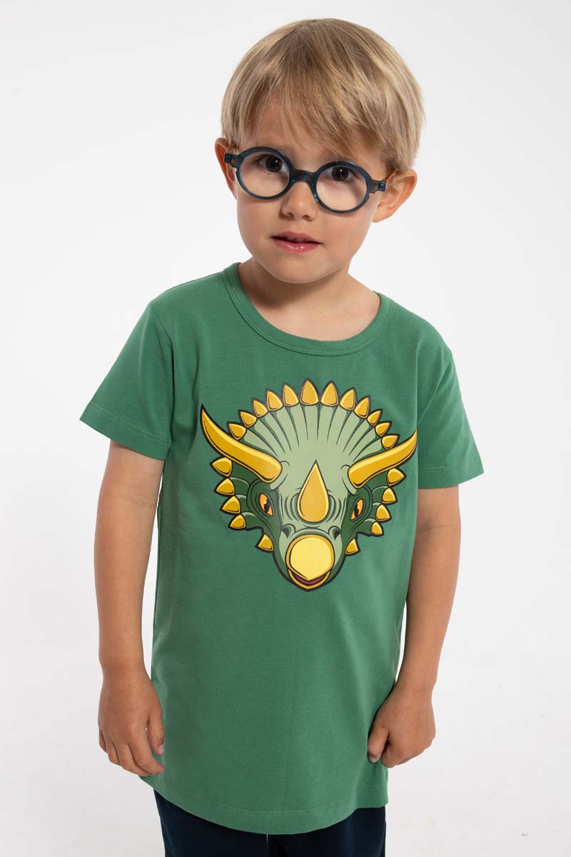 T-shirt med dinosaurus