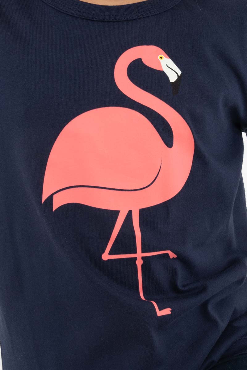 T-shirt til børn med flamingo 