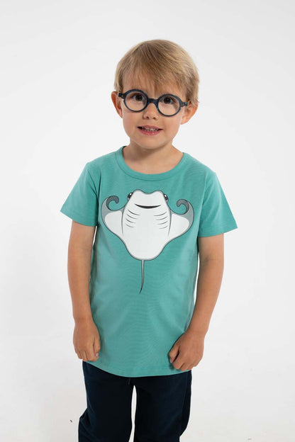 T-shirt til børn med Rokke fisk